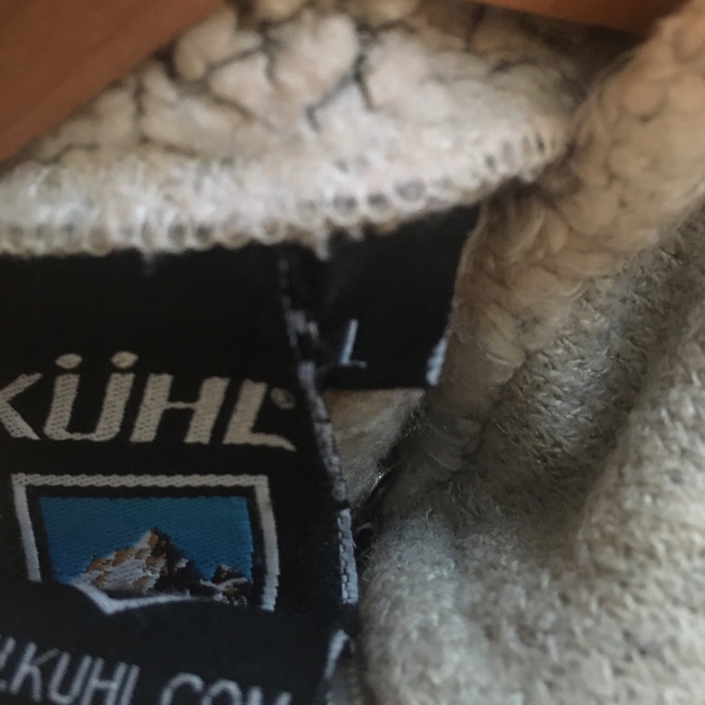 KUHL Large Europa Cozy Outdoor Adventure 1/4 Zip Sweatshirt Sweater Tan EUC - Picture 5 of 8